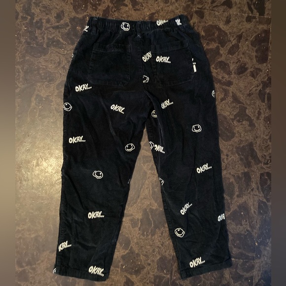 Urban Outfitters Black Embroidery Corduroy Pants - Picture 2 of 2